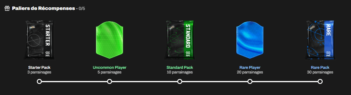 MFL parrain - Palier de récompense